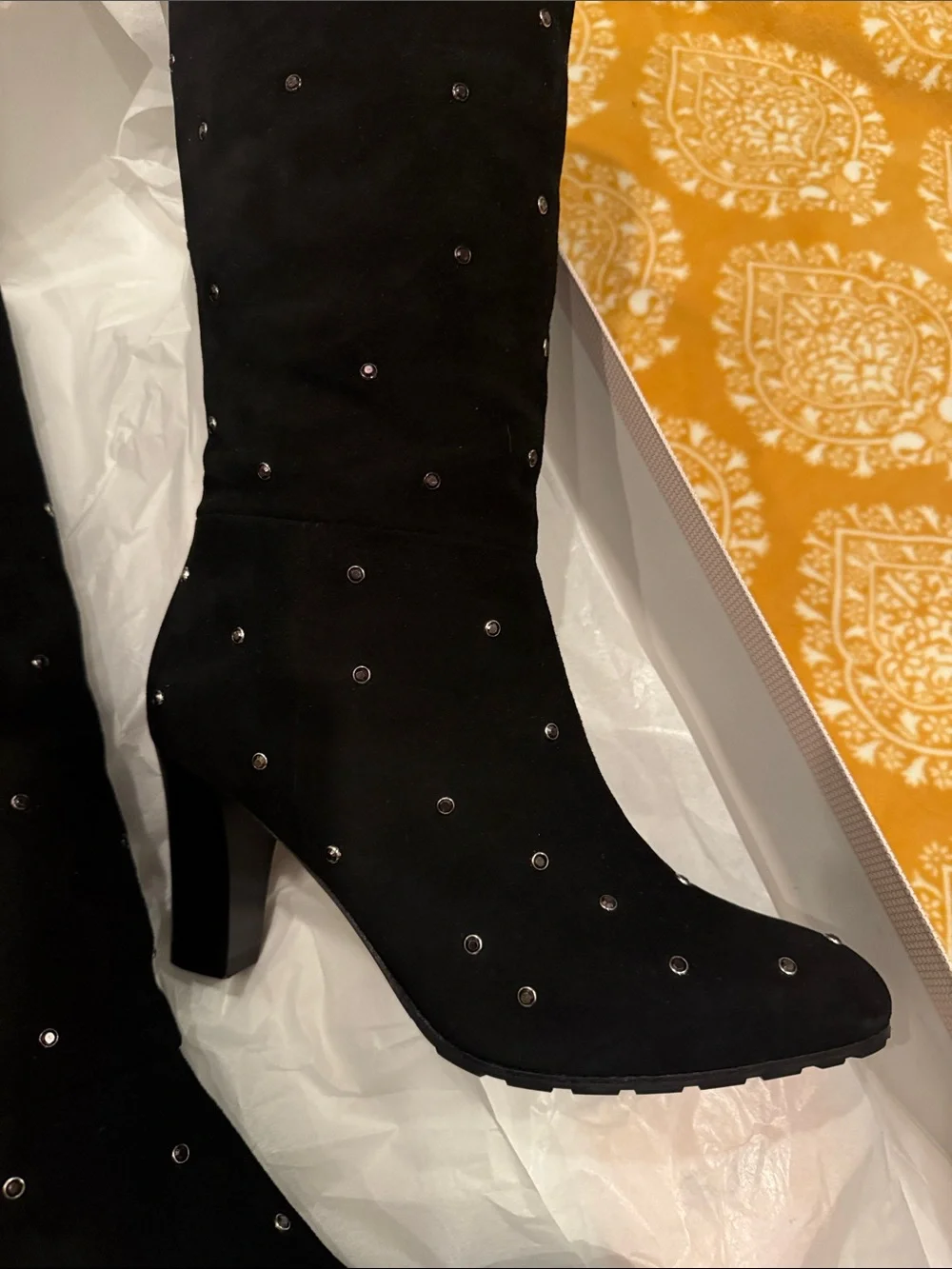 SJP By Sarah Jessica Parker Busker Boots. Jet Black NEW! Size 7 US